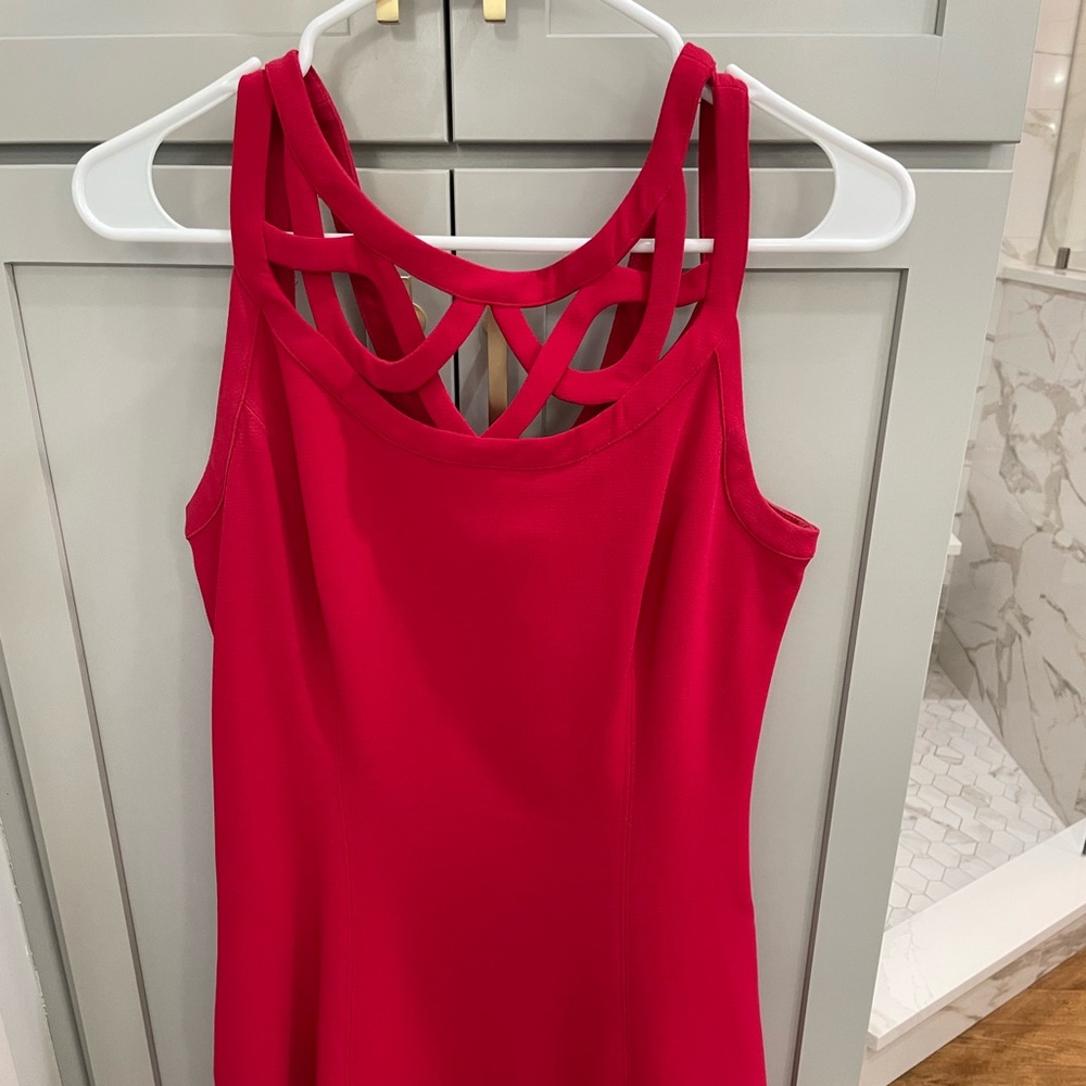 WHBM red short dress size 6